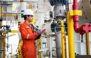 An MEP Engineer analysing the pipeline system